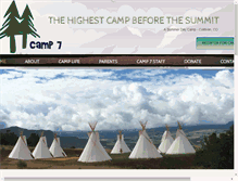 Tablet Screenshot of camp7.us